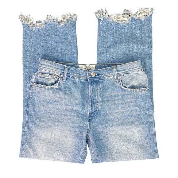 We the Free x Free People Maggie Mid Rise Straight Distressed Jeans - Picture 3 of 9